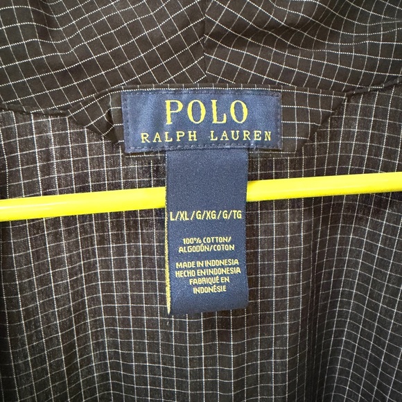 Polo by Ralph Lauren Men’s Black Check Robe, Size L / XL - Picture 2 of 8